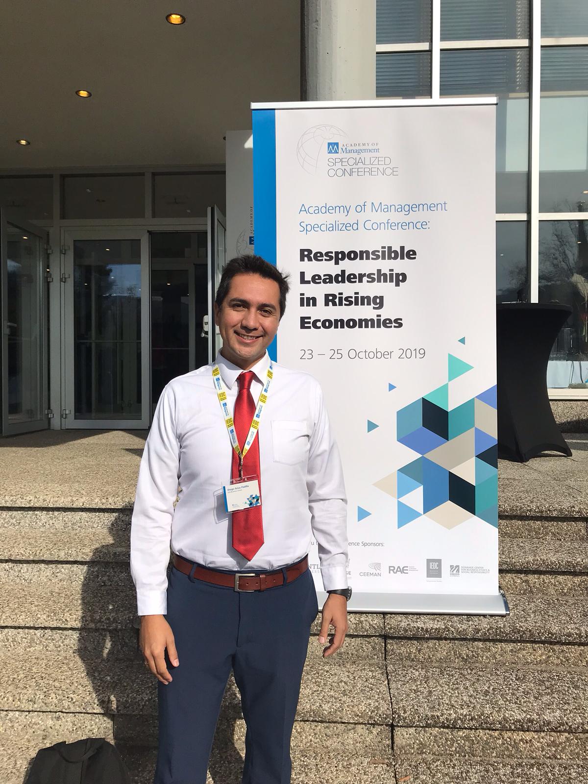 Diego Arias at the Academy of Management Specialized Conference on Responsible Leadership in Rising Economies
